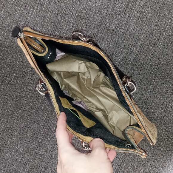 🖤RARE Longchamp🖤 - La Voyageuse Tan/Black Suede LGP Velours Vertical Tote - Picture 11 of 15